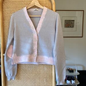 Prada cashmere color block cardigan